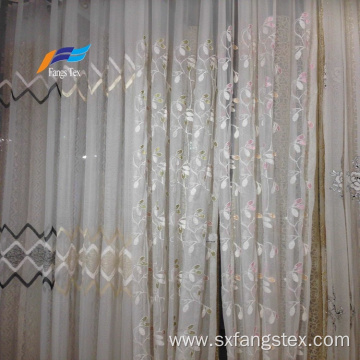 100% Polyester Embroidered Wide Voile Curtain Fabric